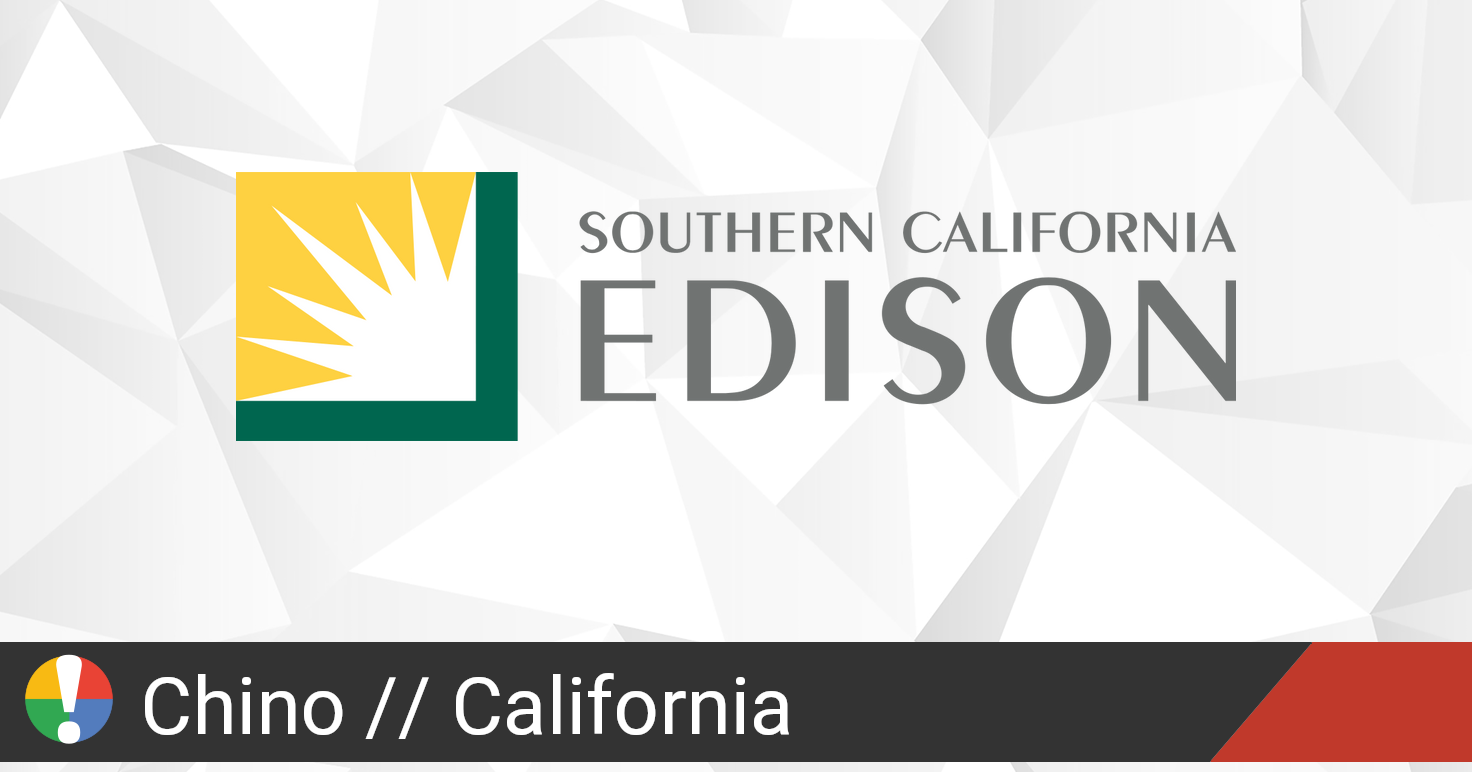 Southern California Edison Outage In Chino California Current   Sce Southern California Edison 